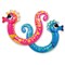Swim Central Set of Two Pink and Blue Inflatable Seahorse Noodle Swimming Pool Toys, 54-Inch